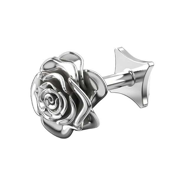Stolen Girlfriends Club Rose Bud Flat Back Earring - Single